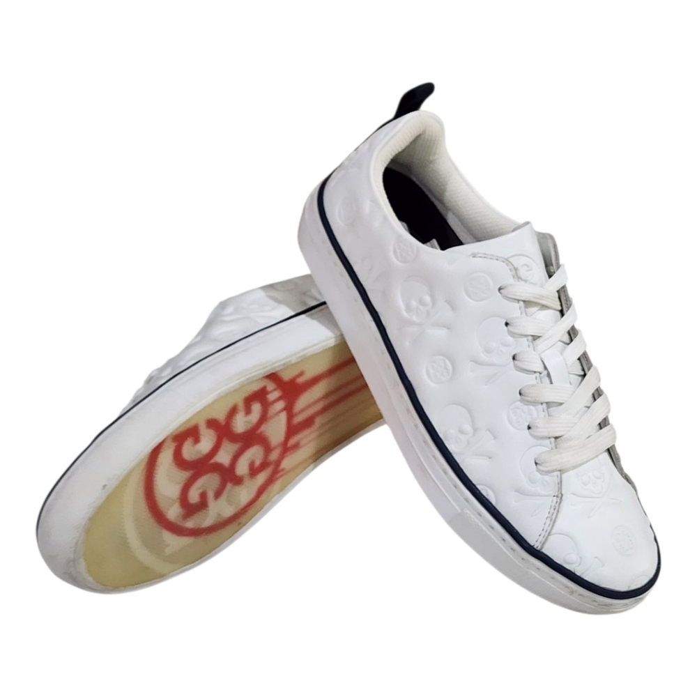 G/FORE White Sneakers with Red Sole - Picture 2 of 16